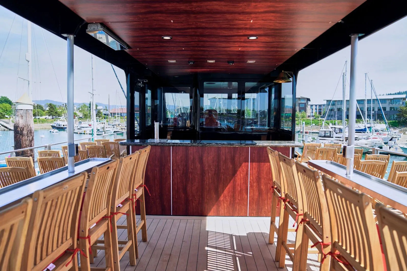 Upper deck open-air seating